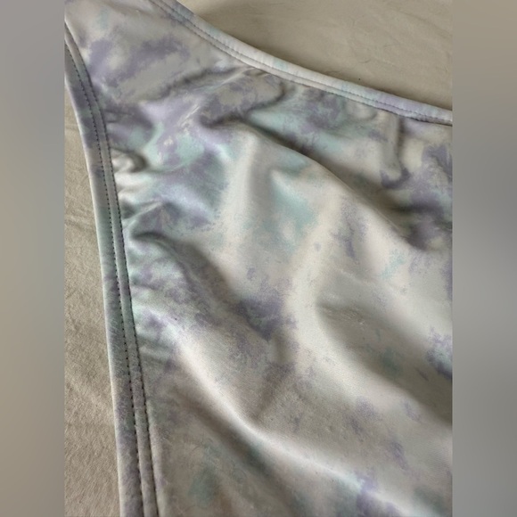 Xhilaration White Purple Blue Tie Dye Bikini Bottoms Medium - Picture 4 of 9